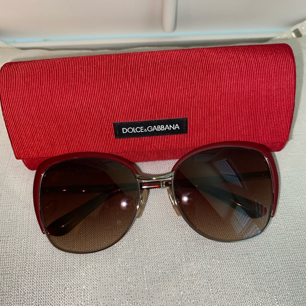 Dolce & Gabbana Burgandy Sunglasses